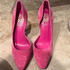 Vince Camuto Pink Suede Heels